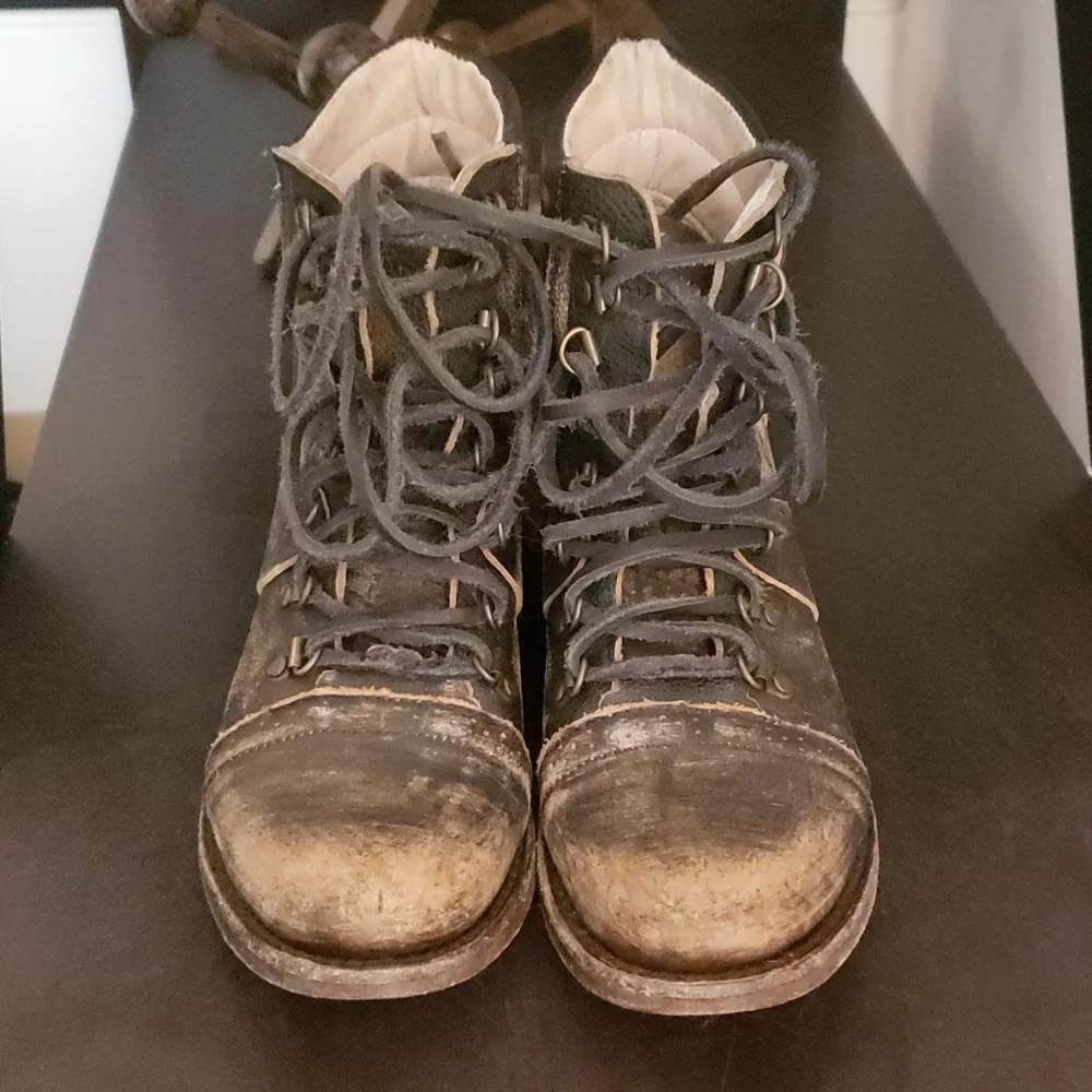 Freebird by Steven Gage Combat Boots Black 6 - Picture 2 of 6